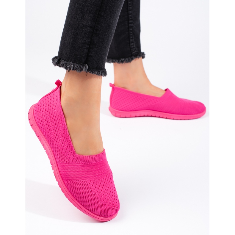 Pantofi sport slip-on roz