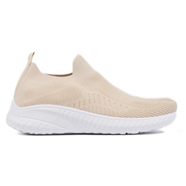Pantofi sport slip-on dama bej