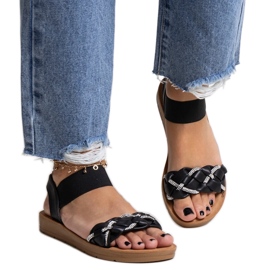 Sandale negre Aldona negru Sandale negre Aldona negru