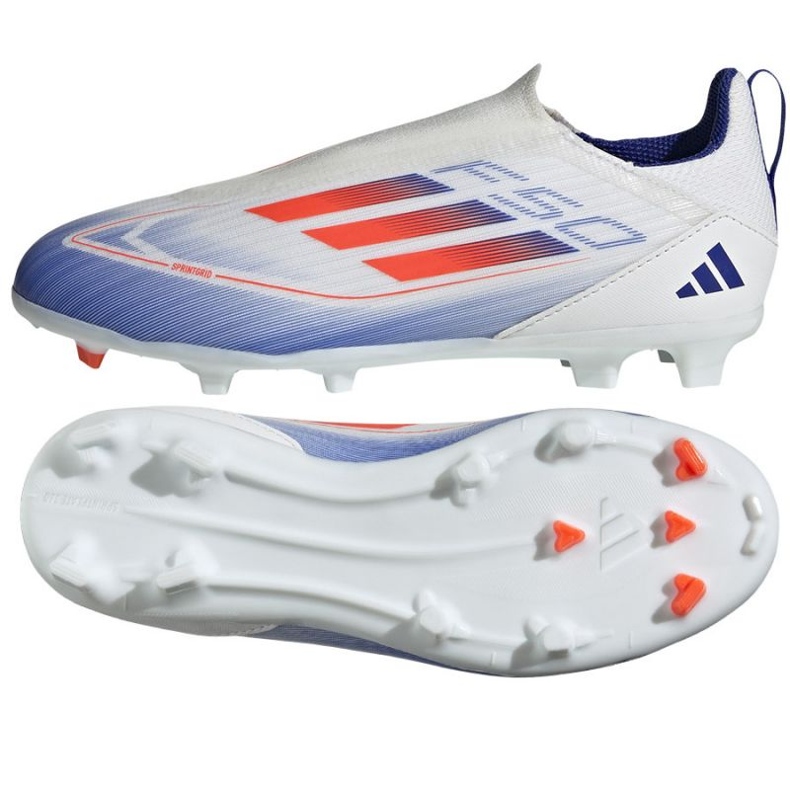 Pantofi de fotbal Adidas F50 League Ll FG/MG IF1362 alb