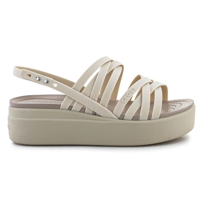 Sandale Crocs Brooklyn cu bretele lowwdg 206751-2Y2 bej Sandale Crocs Brooklyn cu bretele lowwdg 206751-2Y2 bej