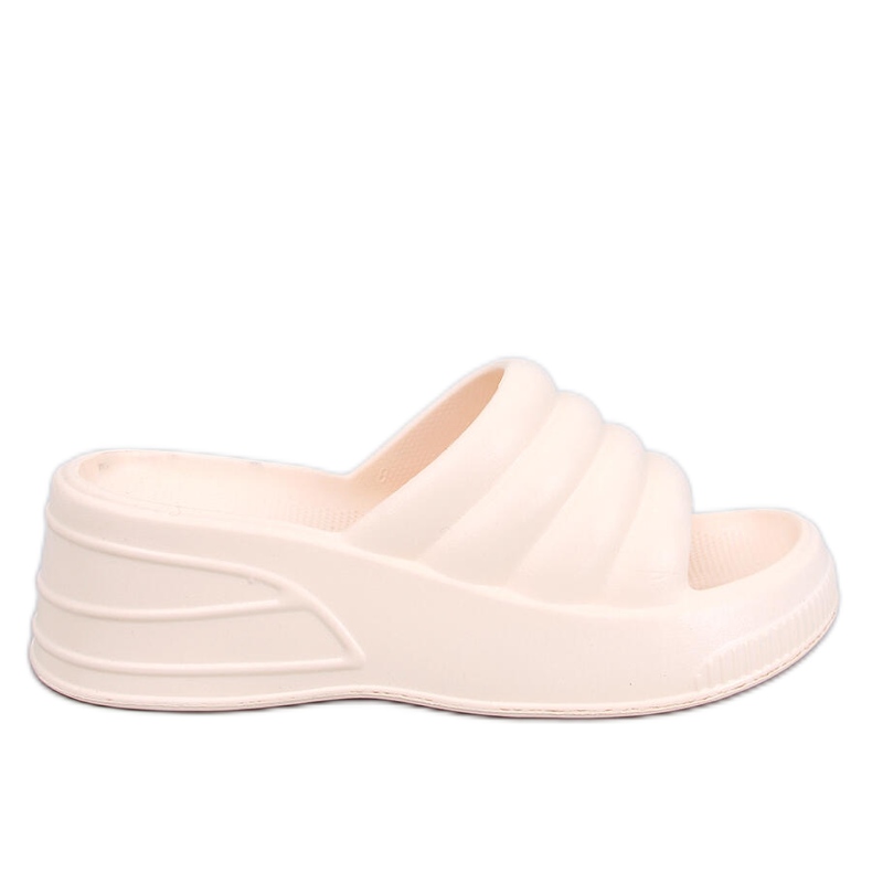 Sandale cu pană din spumă bej Diames