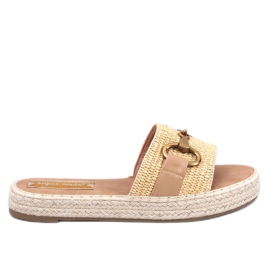 Flip-flops de tip espadrile Maters Khaki bej