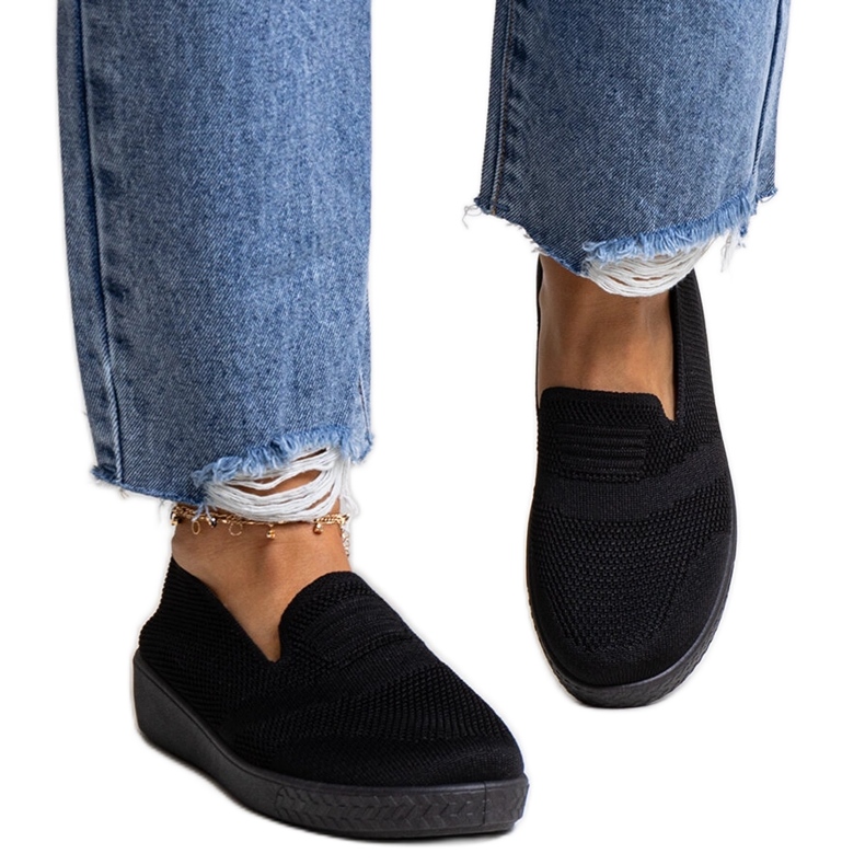 Tenisi slip-on Mikaila negri negru
