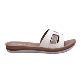 Flip-flops pentru damă, strălucitoare și confortabile, Inblu BA000050 alb Flip-flops pentru damă, strălucitoare și confortabile, Inblu BA000050 alb