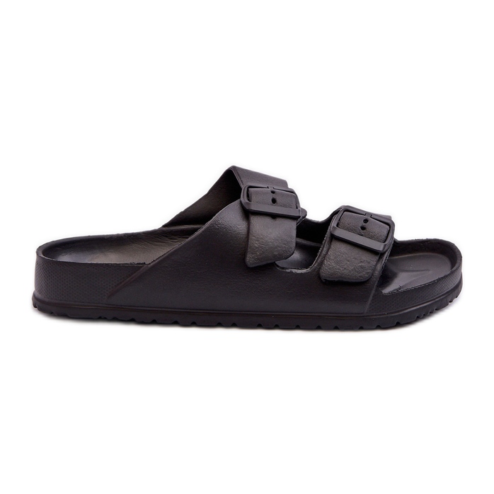 Flip-flops de damă cu catarame negru Luciene