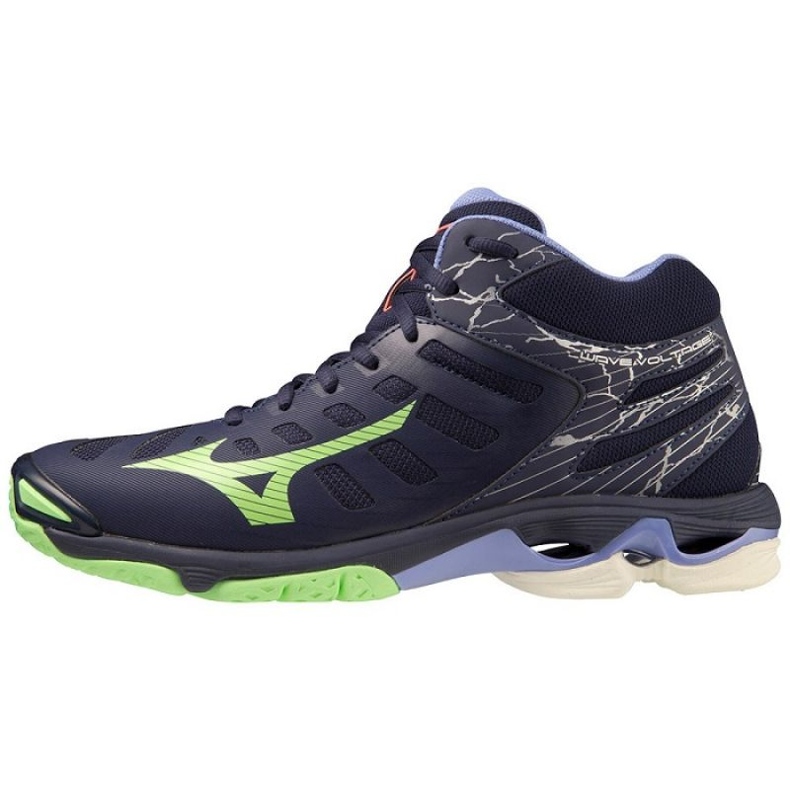Pantofi de volei Mizuno Wave Voltage Mid V1GA216511 albastru