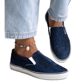Adidași strălucitori bleumarin de la Lublubah albastru Adidași strălucitori bleumarin de la Lublubah albastru