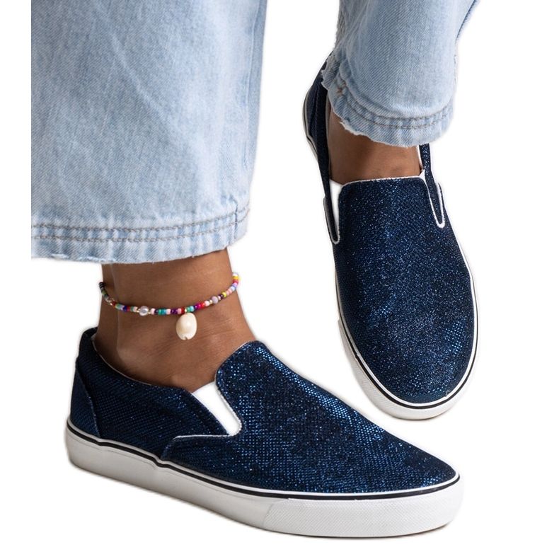 Adidași strălucitori bleumarin de la Lublubah albastru