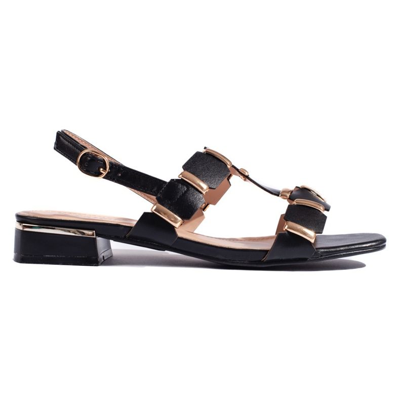 Sandale negre elegante de dama negru