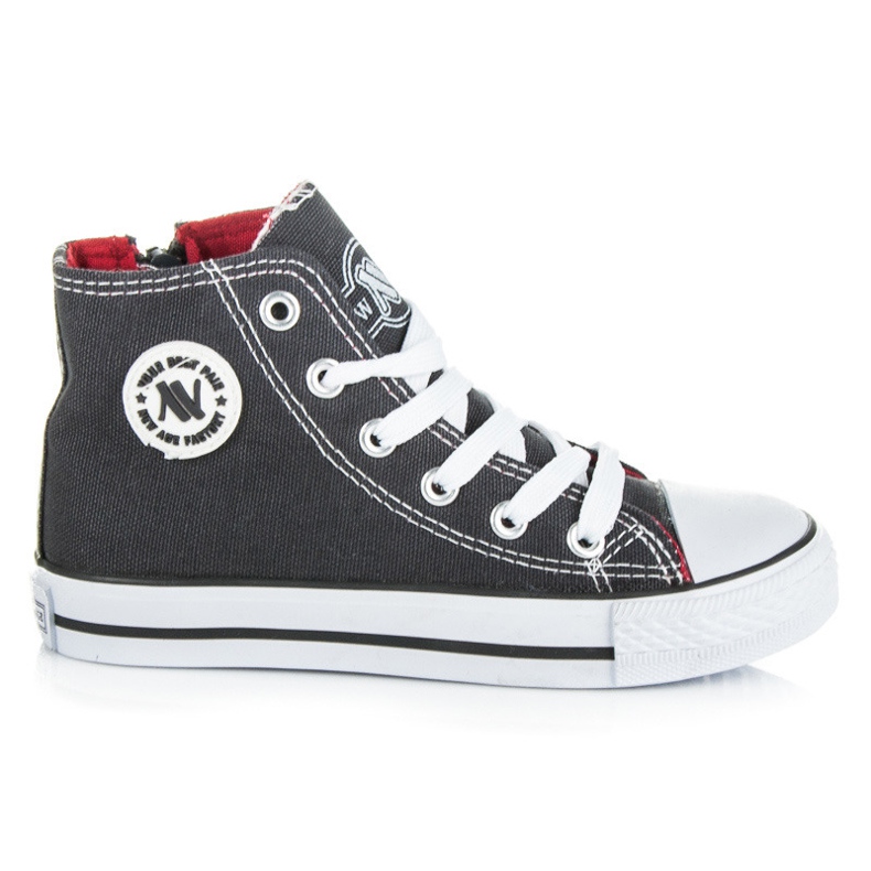 New Age Tenisi cu fermoar pentru copii gri