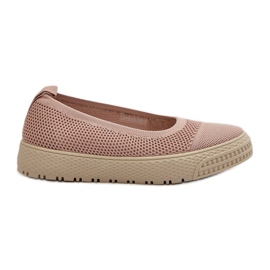 Pantofi de damă cu platformă slip-on roz Pimadea