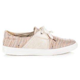 Kylie Adidași cu model etnic maro