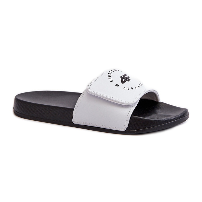 Flip-flops pentru copii 4FJMM00FFLIF042-10S alb și negru