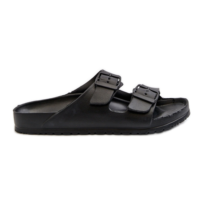 Flip-flops ușoare din spumă pentru bărbați, cu catarame, Avatara negru