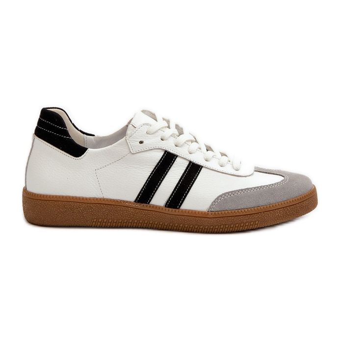 Zazoo N1068 Pantofi de damă din piele, alb