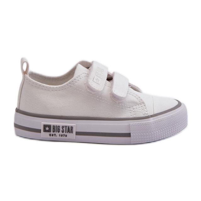 Pantofi pentru copii cu velcro Big Star LL374016 Alb