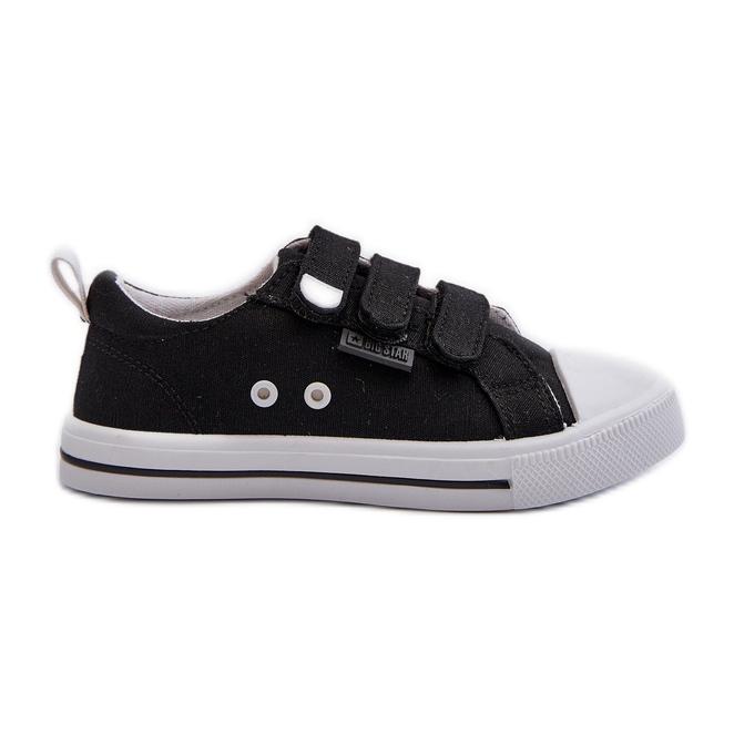 Pantofi pentru copii cu velcro Big Star NN374118 Negri negru
