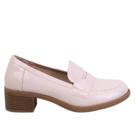 Pompe Sylvai Beige cu toc lat bej