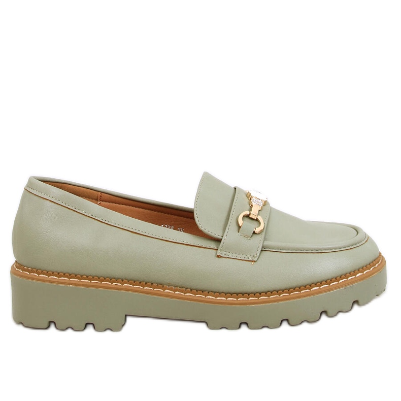 Mocasini cu platforma Nivetti Green verde