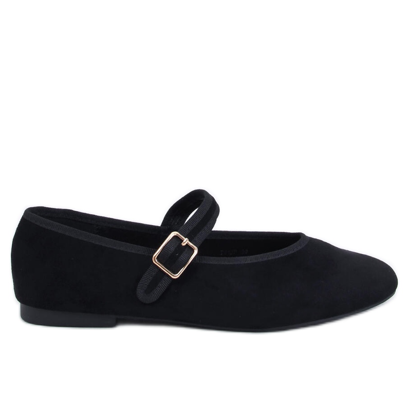 Balerini cu curea Soltani Black negru Balerini cu curea Soltani Black negru