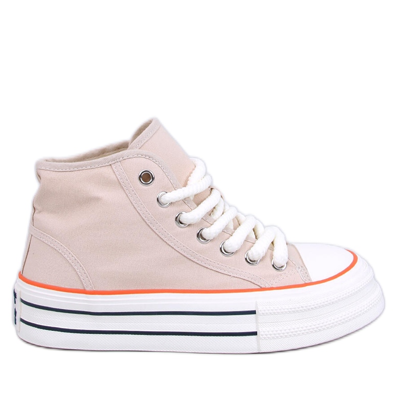 Adidasi Puell Beige cu platformă bej