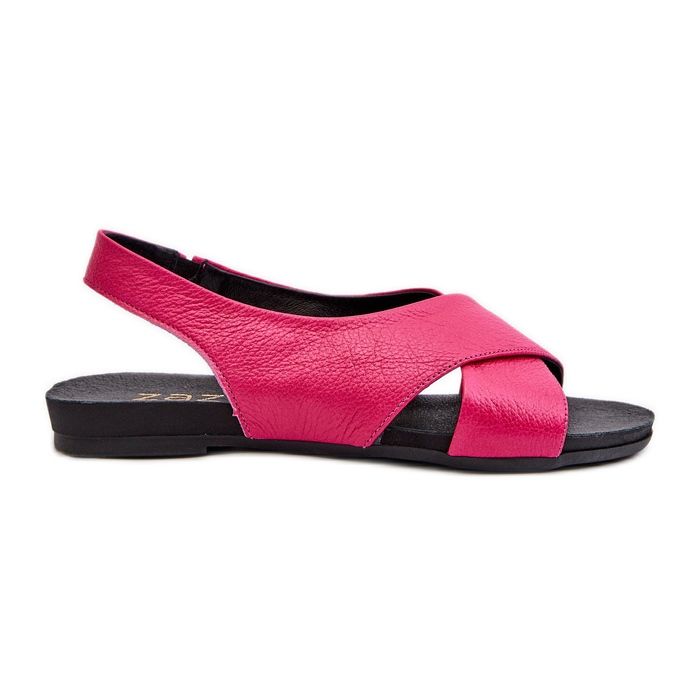 Sandale din piele de damă Zazoo 40407 fucsia roz