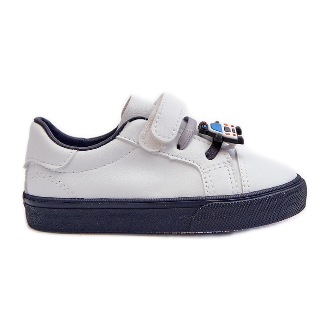 Adidași pentru copii Tenisi cu ace, Pennyn alb și bleumarin