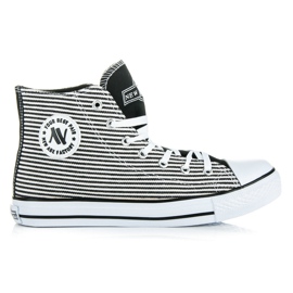 Adidași înalte New Age alb negru Adidași înalte New Age alb negru