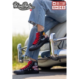 Adidași de damă - 30. Pol 'and'Rock x Big Star OO274A701 - Precomandă negru