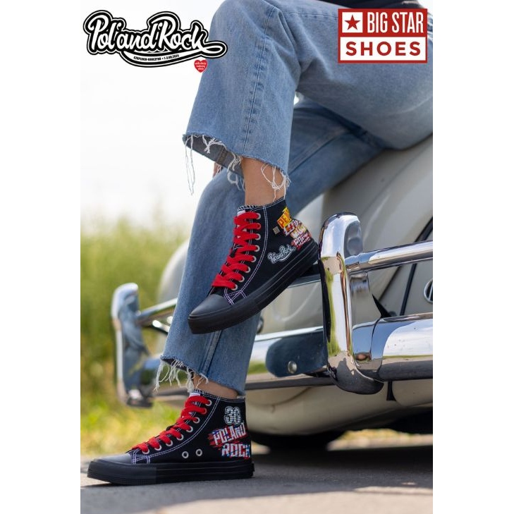 Adidași de damă - 30. Pol 'and'Rock x Big Star OO274A701 - Precomandă negru