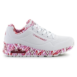 Pantofi Skechers Uno-Loving Love 155506-WRPK alb Pantofi Skechers Uno-Loving Love 155506-WRPK alb