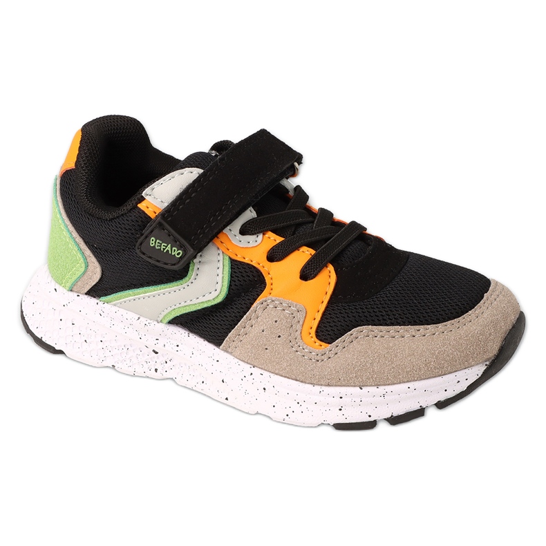Pantofi sport pentru copii Befado cu inchidere Velcro 516X278 negru multicolor