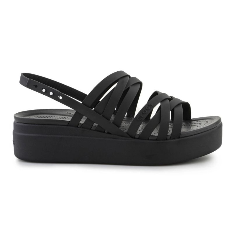 Sandale Crocs Brooklyn Strappy Lowwdg 206751-001 negru