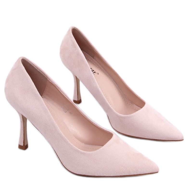 Stiletto dama din piele intoarsa Giorgia Beige bej Stiletto dama din piele intoarsa Giorgia Beige bej
