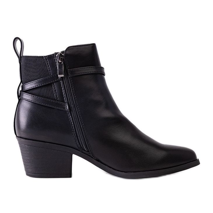 Botine negre de la Ibdis negru