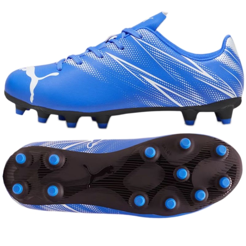 Pantofi de fotbal Puma Attacanto FG/AG 107480-09 albastru Pantofi de fotbal Puma Attacanto FG/AG 107480-09 albastru