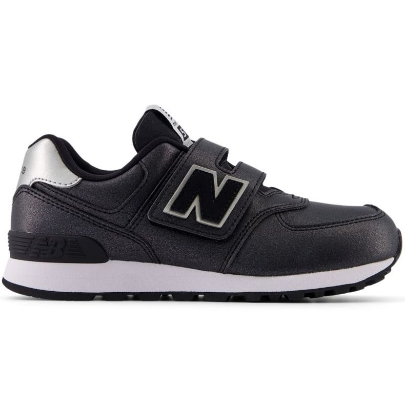 Adidasi New Balance cu inchidere Velcro PV574FM negru