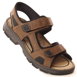 Sandale cu velcro Rieker M 26156-25 RKR447B maro Sandale cu velcro Rieker M 26156-25 RKR447B maro