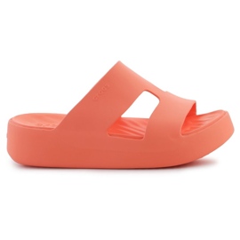 Șlapi Crocs Getaway Platform H-Strap 209409-84F portocale