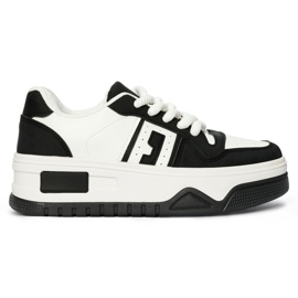 Adidași cu platformă alb-negru Adidași cu platformă alb-negru
