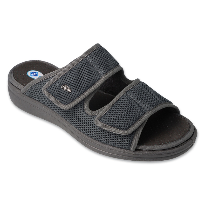 Befado Dr.ORTO papuci barbatesti cu brant antibacterian pu 083M002 gri Befado Dr.ORTO papuci barbatesti cu brant antibacterian pu 083M002 gri