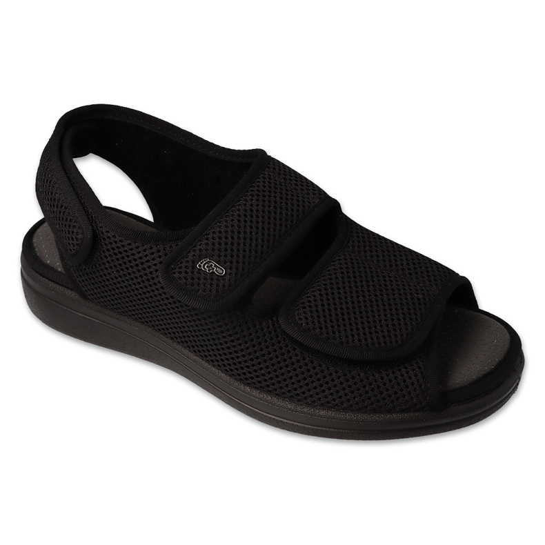 Sandale bărbați Dr.ORTO Befado cu velcro, pu 077M001, negru