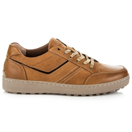 New Age Pantofi sport din piele maro New Age Pantofi sport din piele maro