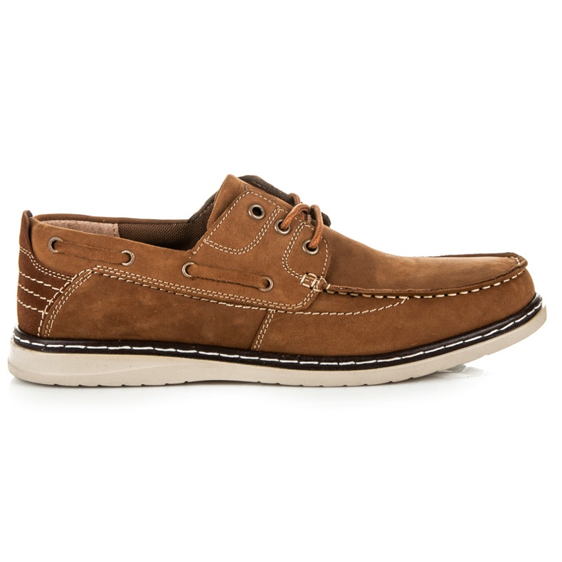 New Age Mocasini cu siret maro