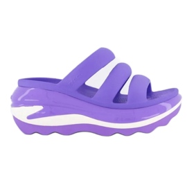Saboți Crocs Mega Crush Triple Strap 209842-5AJ violet Saboți Crocs Mega Crush Triple Strap 209842-5AJ violet