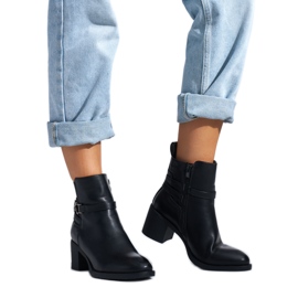 Botine negre de dama negru Botine negre de dama negru