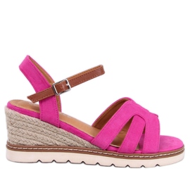 Sandale tip espadrile Rosco Fuchsia roz