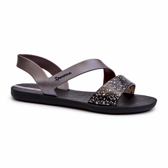 Sandale de damă 82429 Ipanema Vibe Sandal Fem Negru și argintiu
