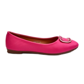 Day-Vine Balerini din Piele Eco Fuchsia Cu Decorat roz